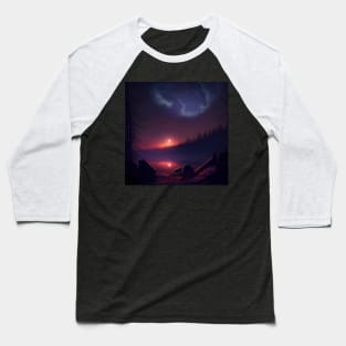 Starlit Sunset Baseball T-Shirt